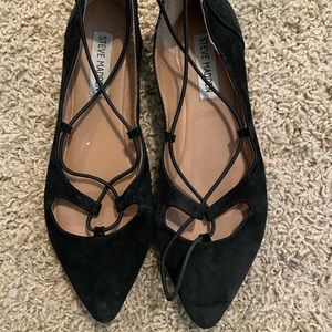 Steve Madden Strap Up Flats Size Pointed Toe 7.5